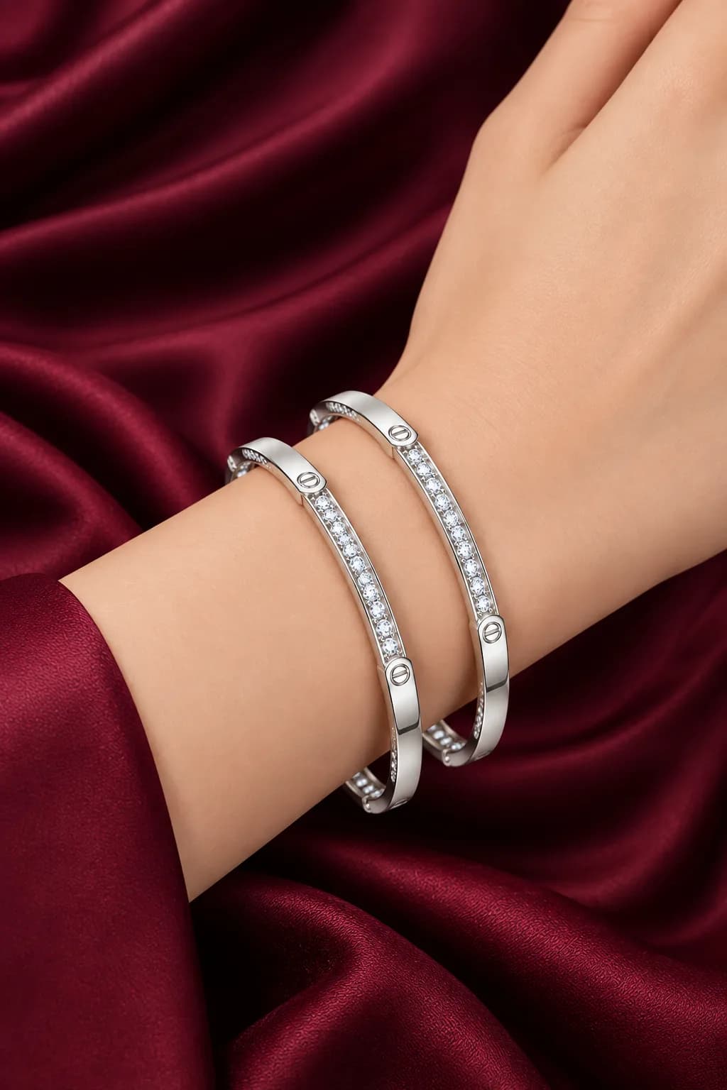 Eternal Twin-Line Luxe Bangle
