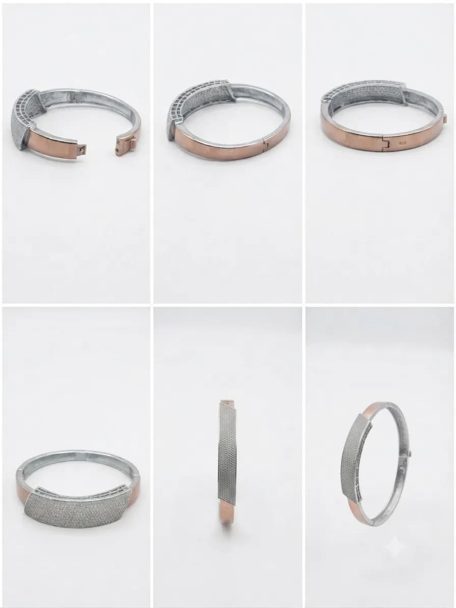 The Diamond-Accented Bangle