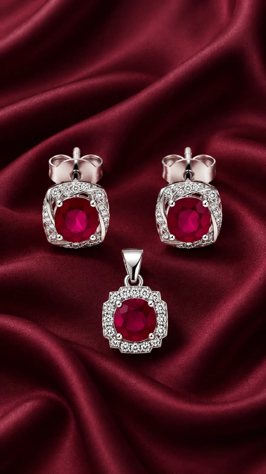 Crimson Rose Ruby Set