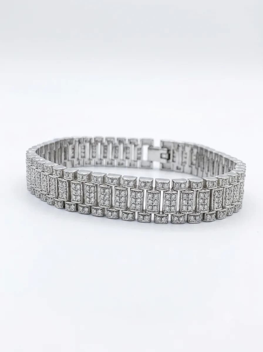 Luxe CZ Link Bracelet