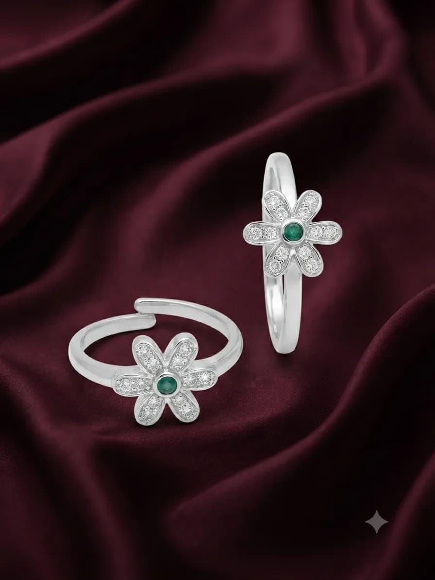Floréa Verdant Bloom Toe Ring