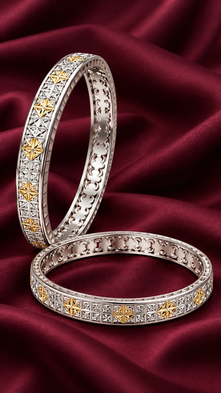 Silver Starburst Luxe Bangle
