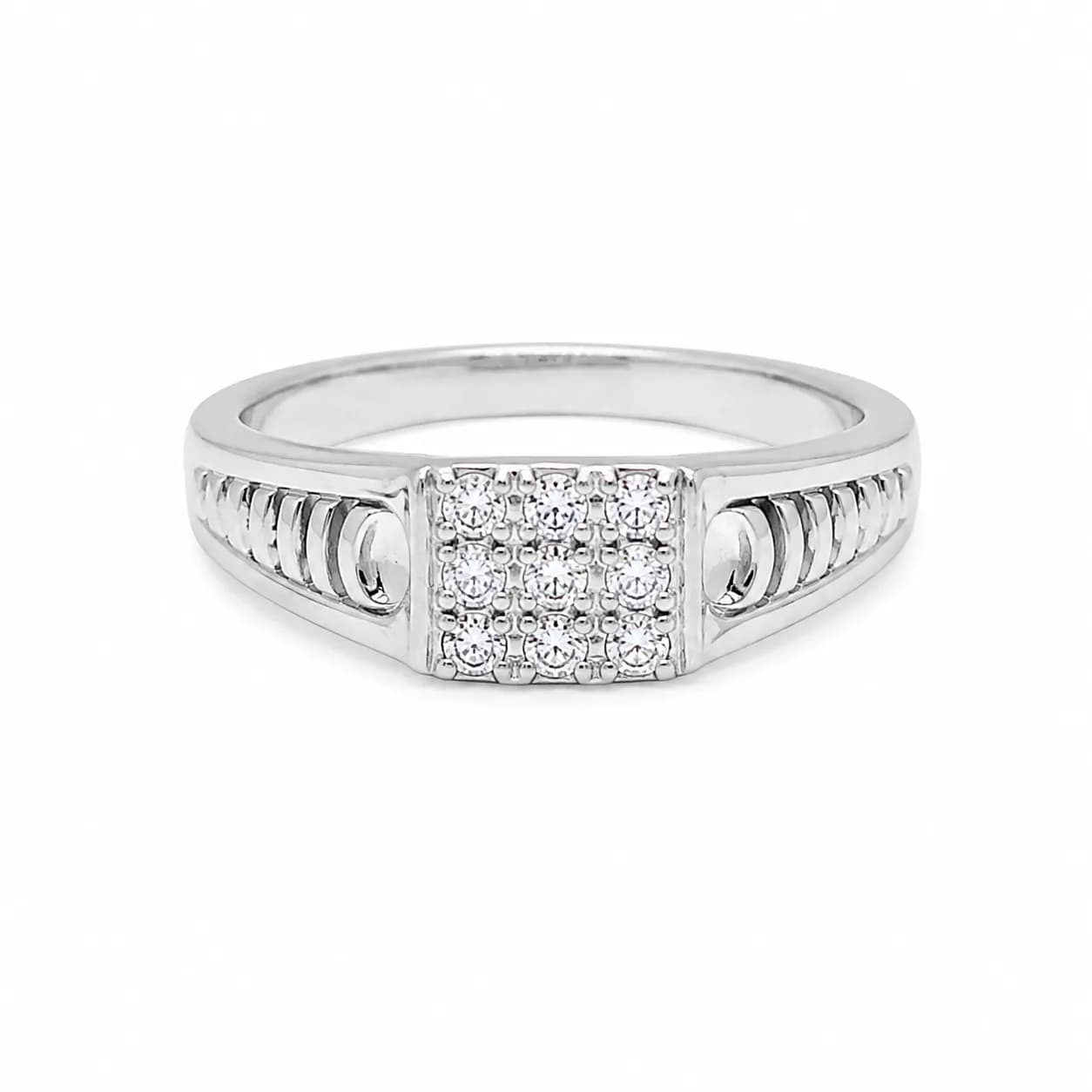 Ribbed Band Ring
