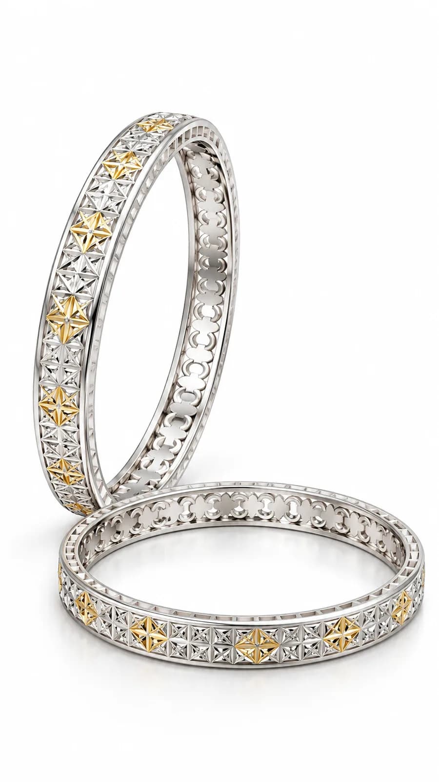 Silver Starburst Luxe Bangle