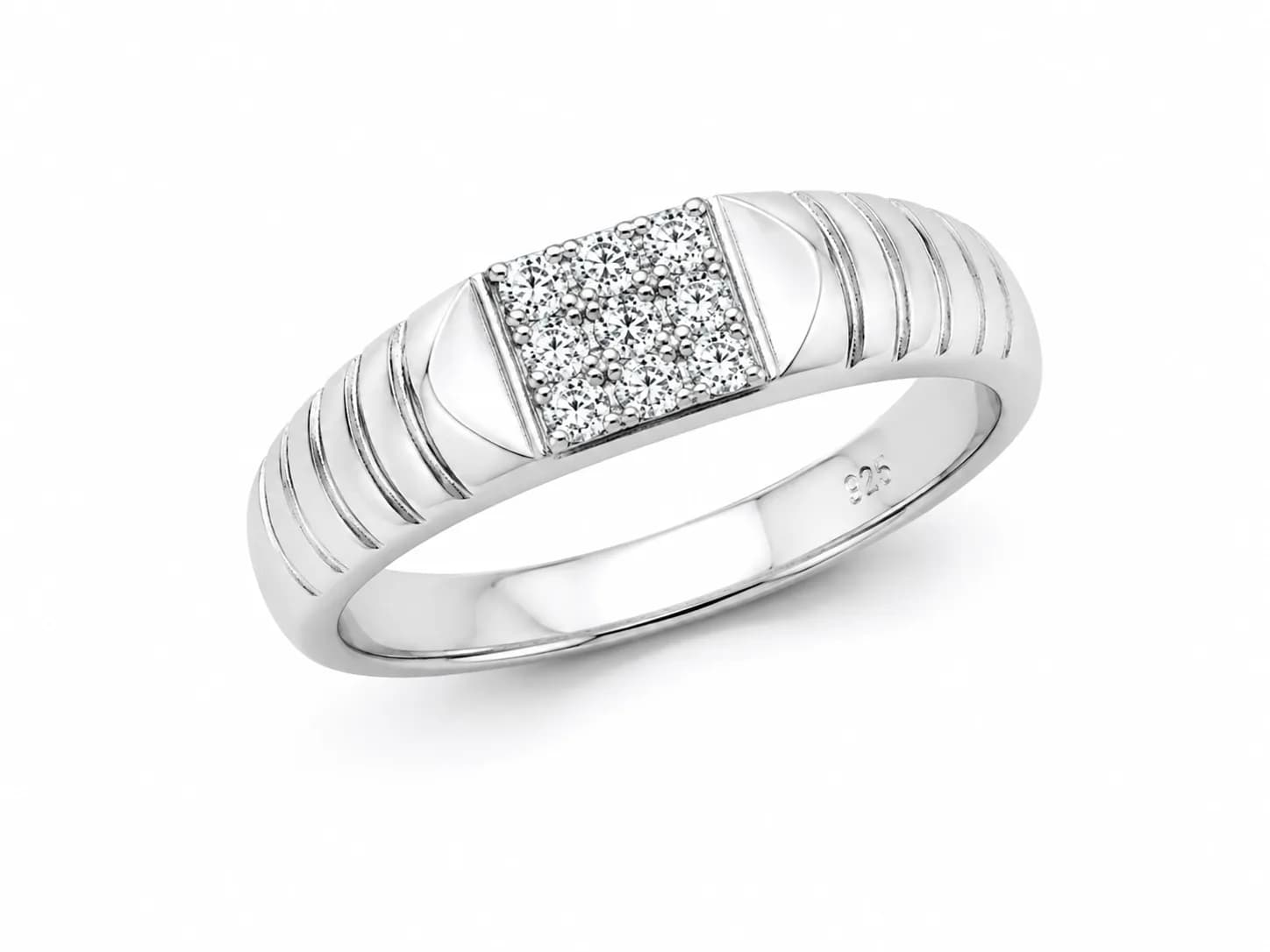 Silver Square Ring