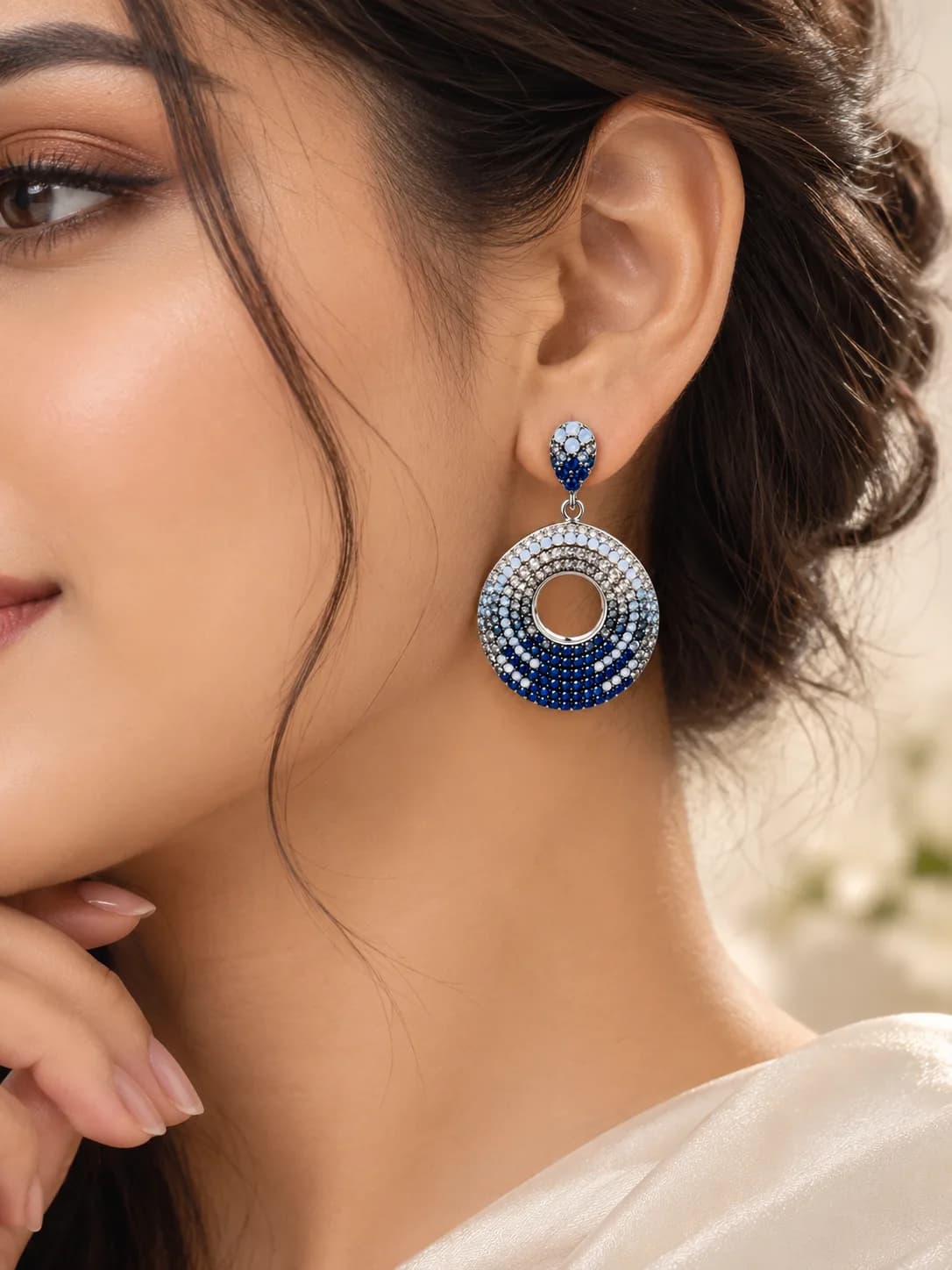 The Celestial Ombré Pavé Hoops