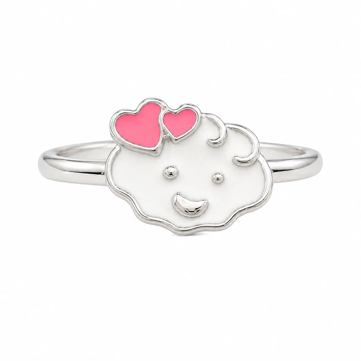 Sweet Cloud Heart Kids Ring