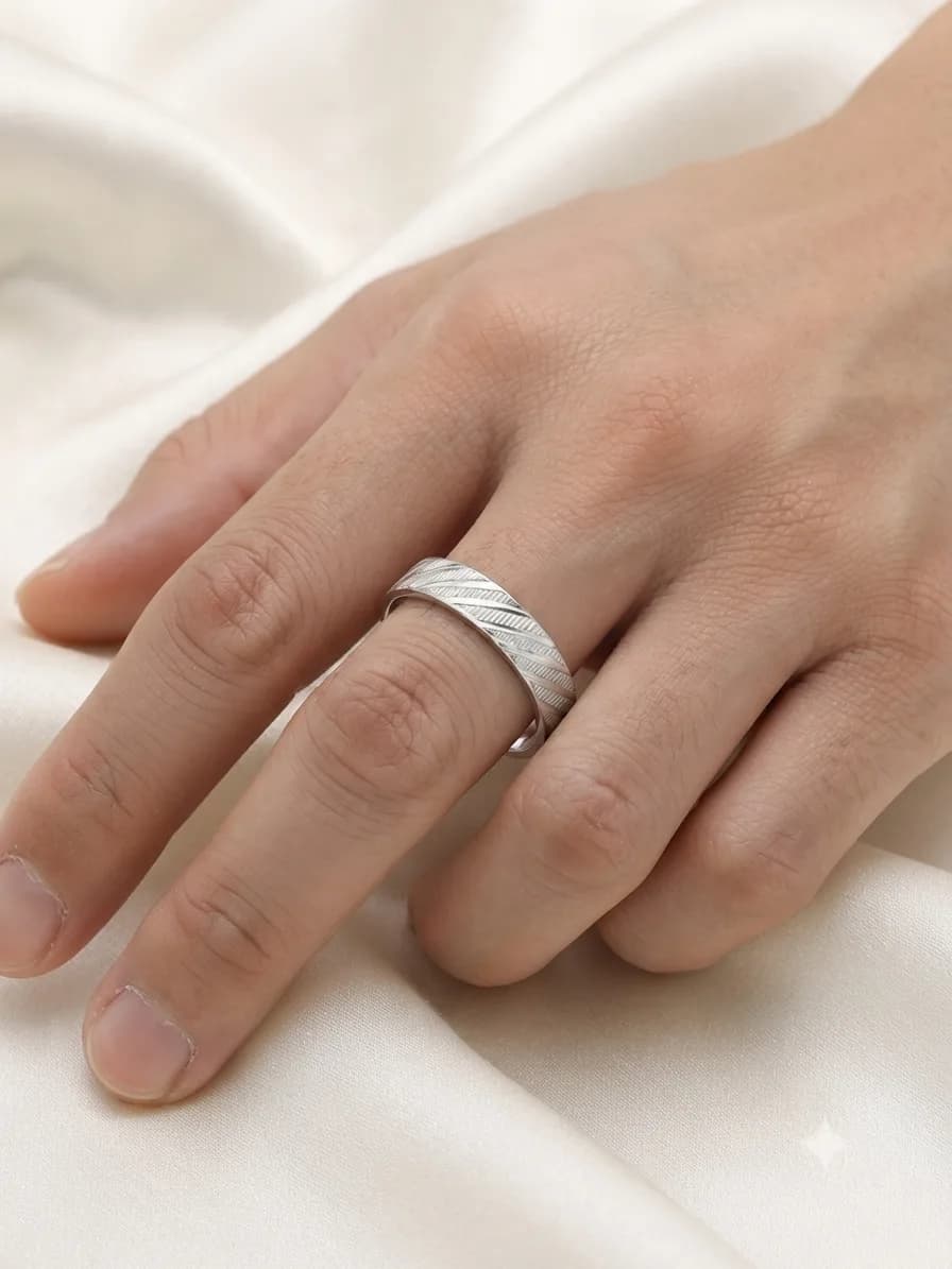 Silver Radiant Gem Ring