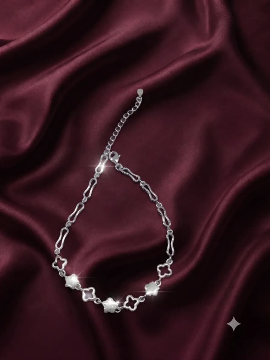 Celeste Flora Pearl Anklet
