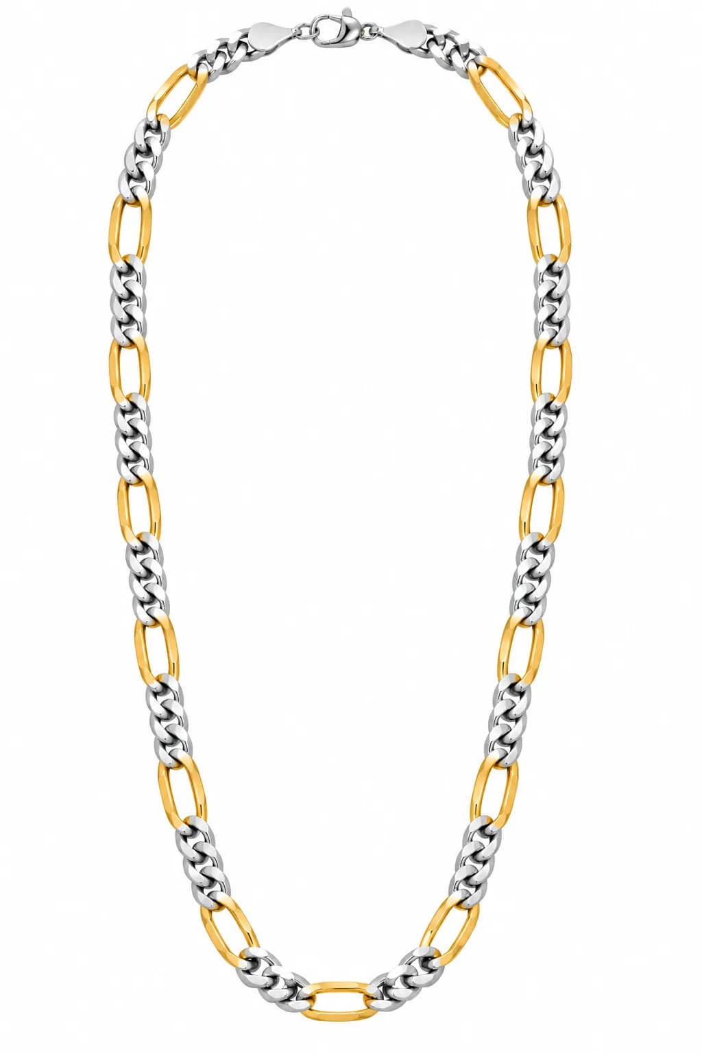 Silver Two Tone Chain