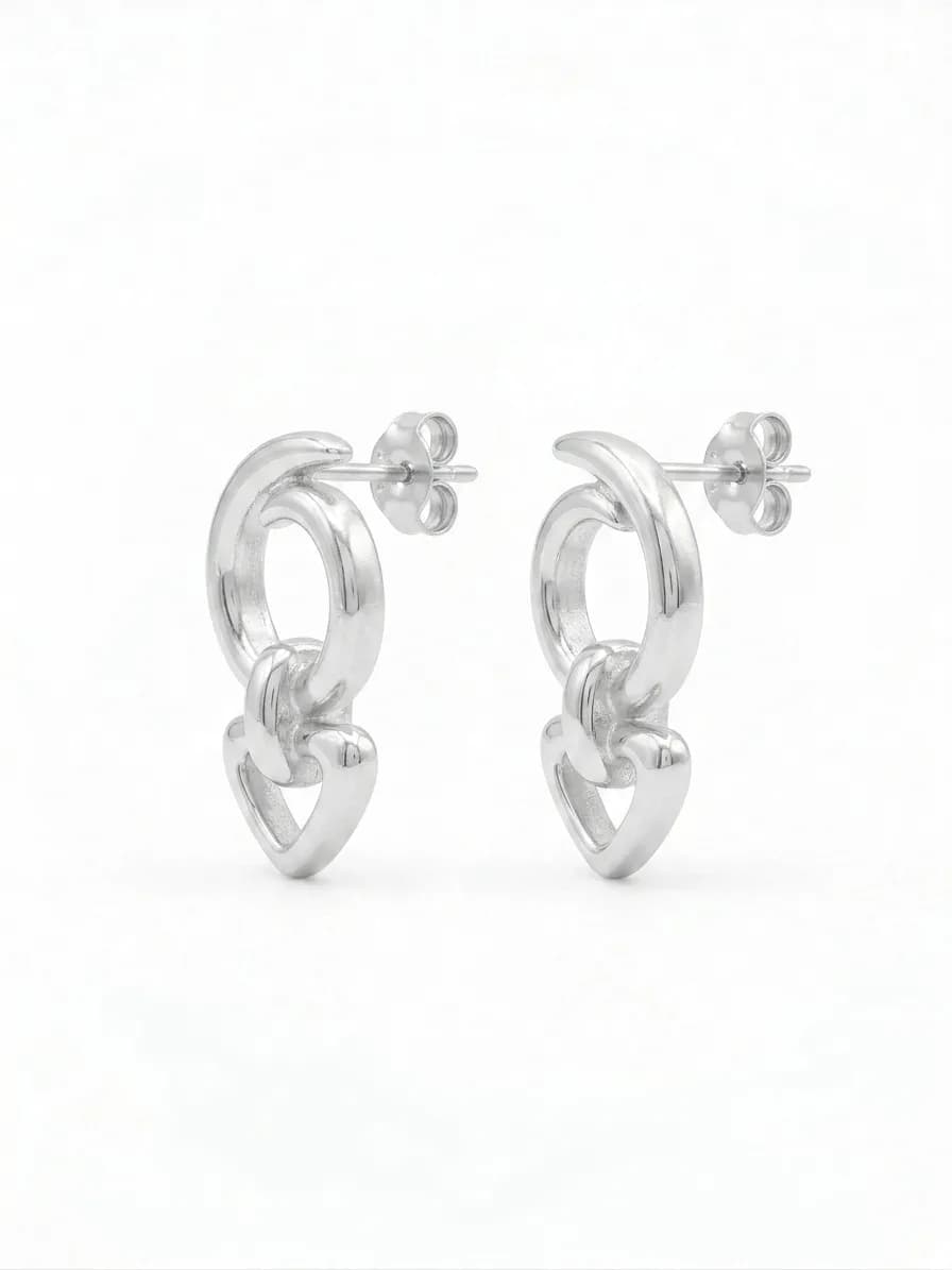 Interlocking Love-Link Earrings