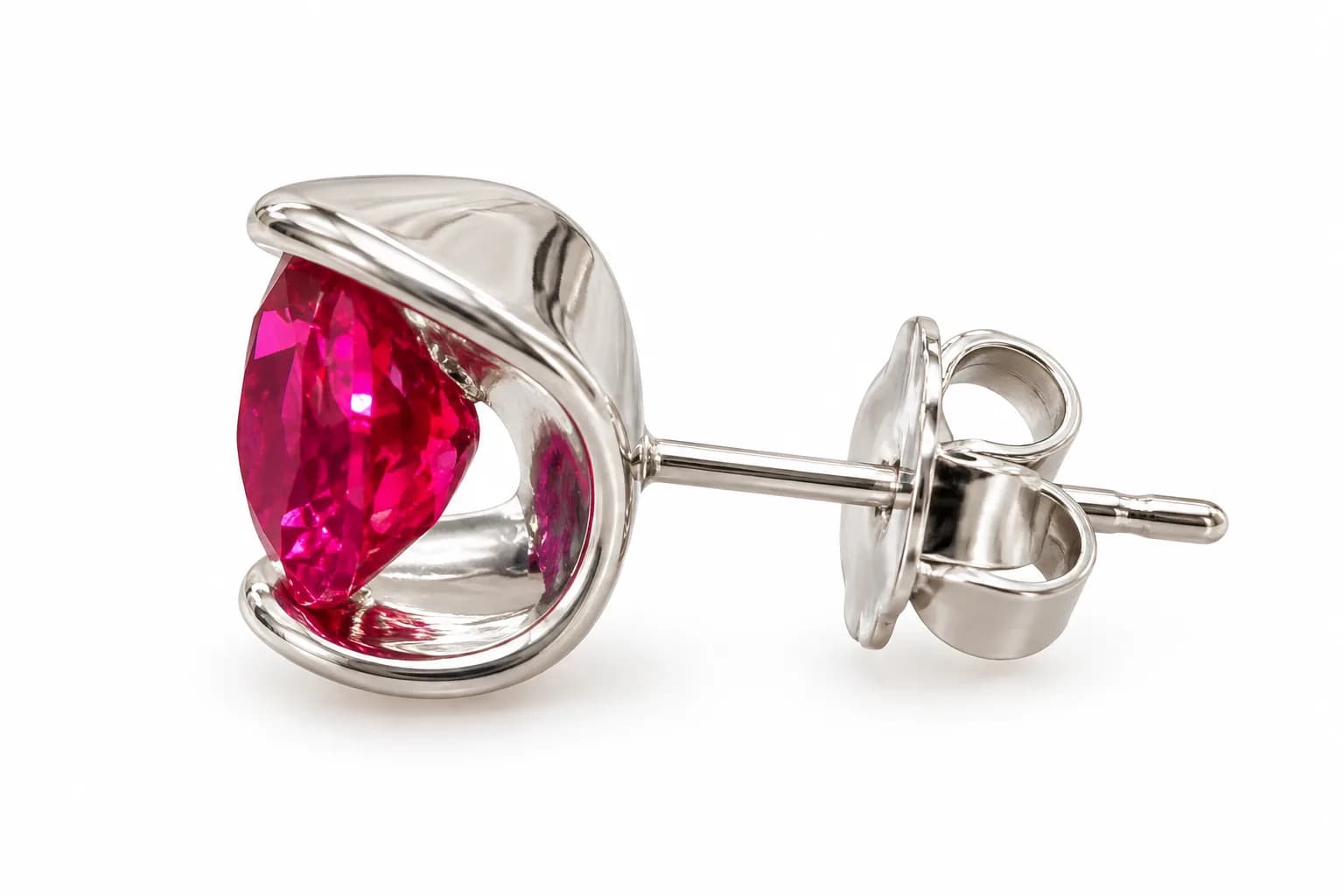 Ruby Radiance Stud Earrings