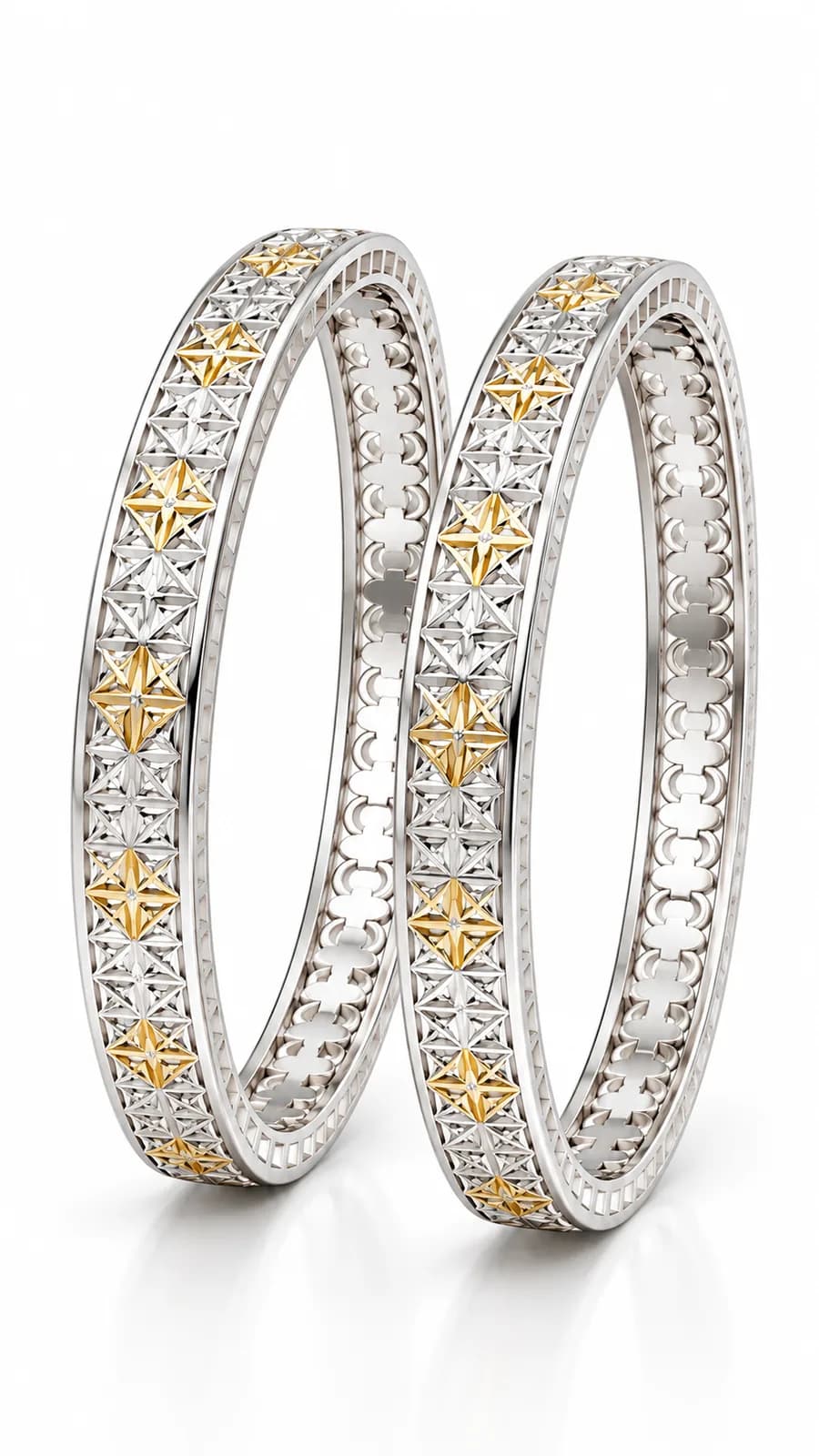 Silver Starburst Luxe Bangle
