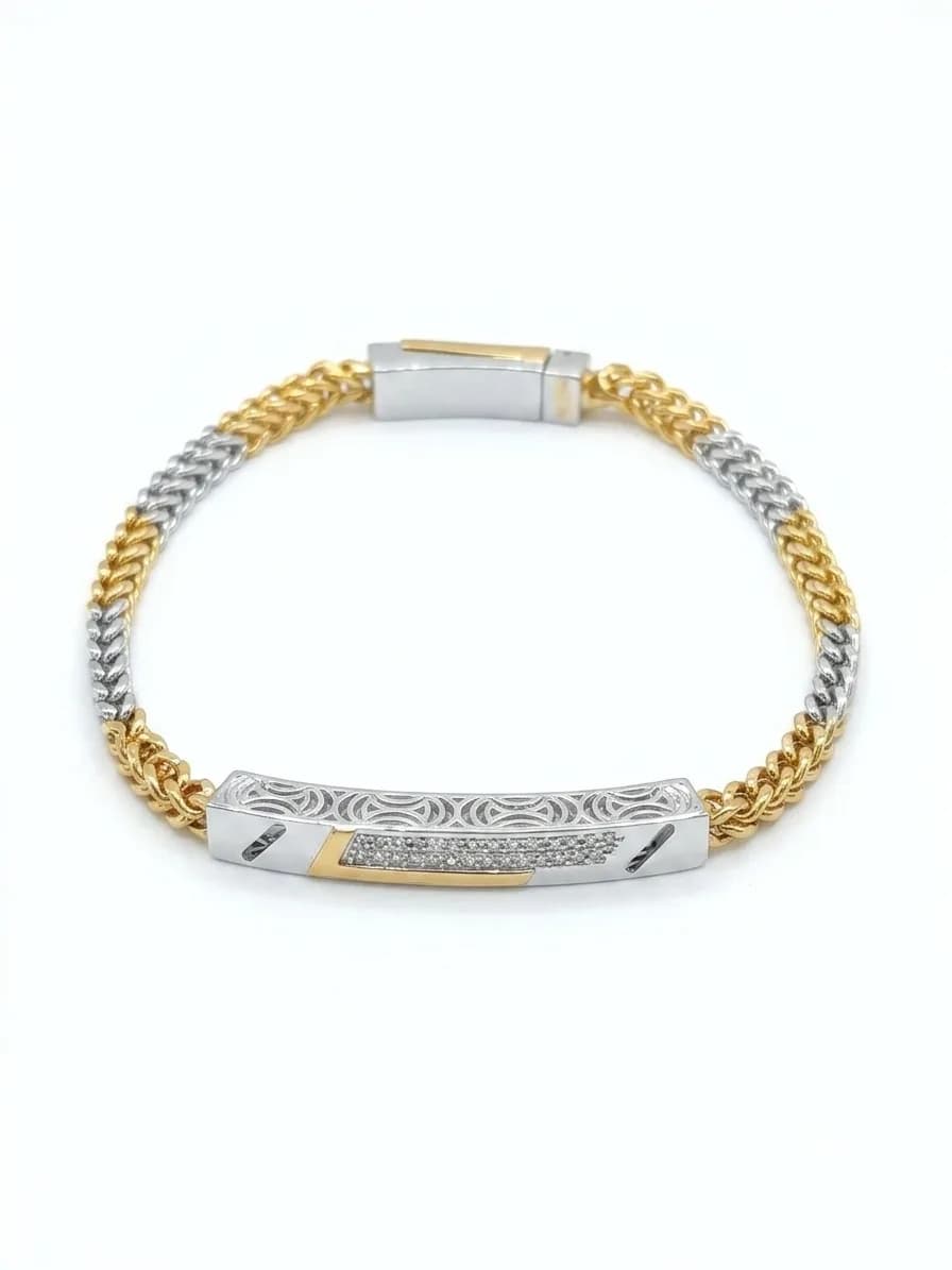 Royal Dual-Tone ID Bracelet