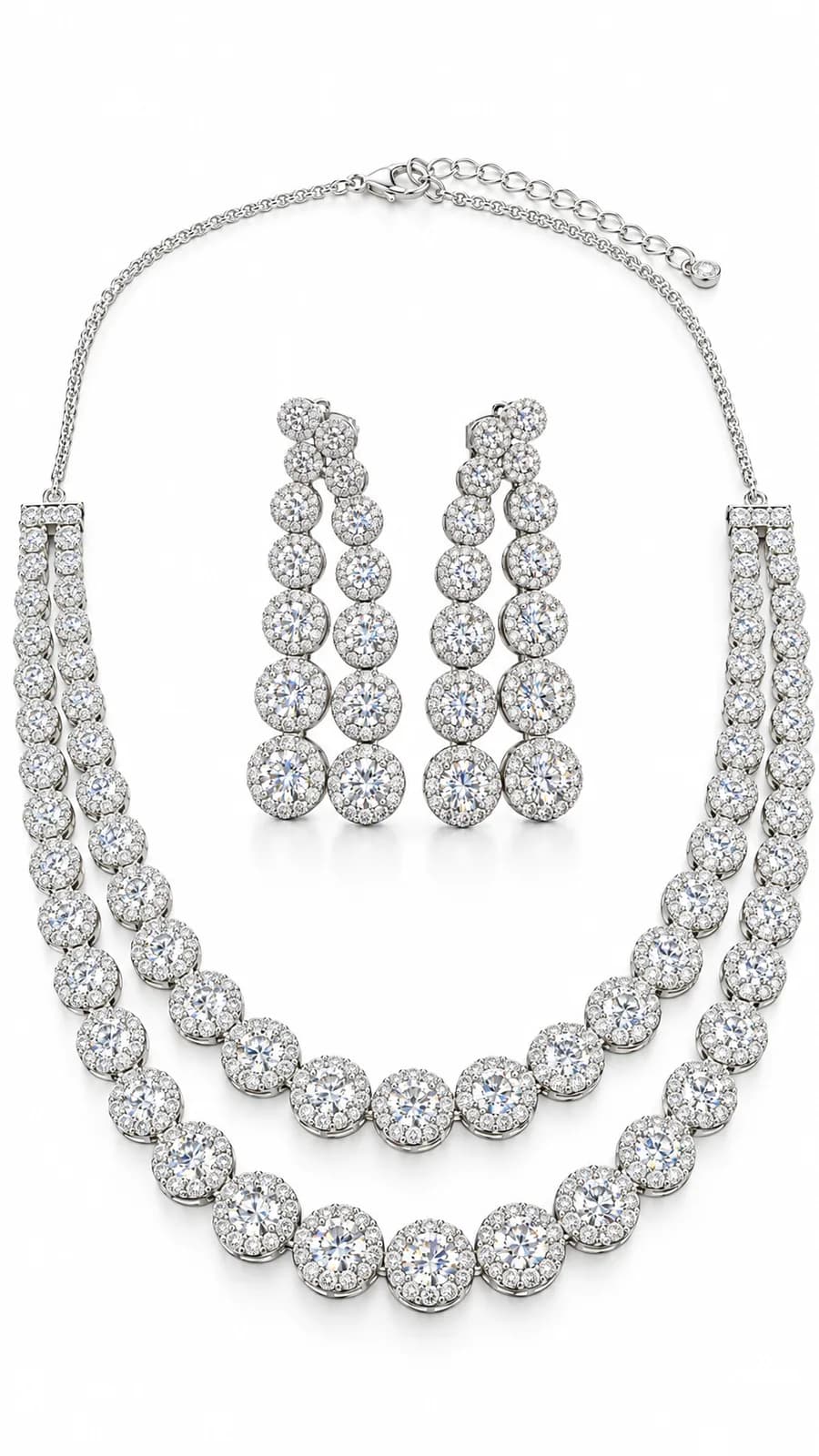 Regal Radiance Crystal Jewellery Set