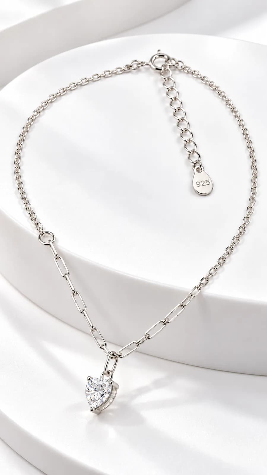 Silver Heart Link