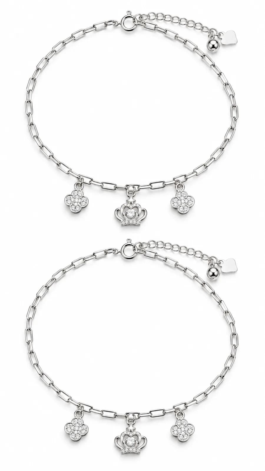 Royal Crown Charm Anklet