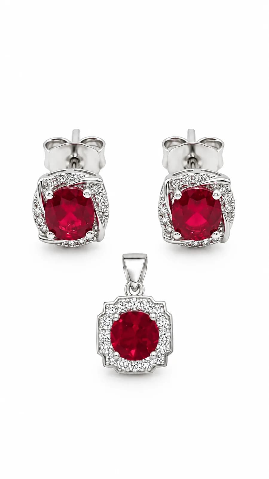 Crimson Rose Ruby Set