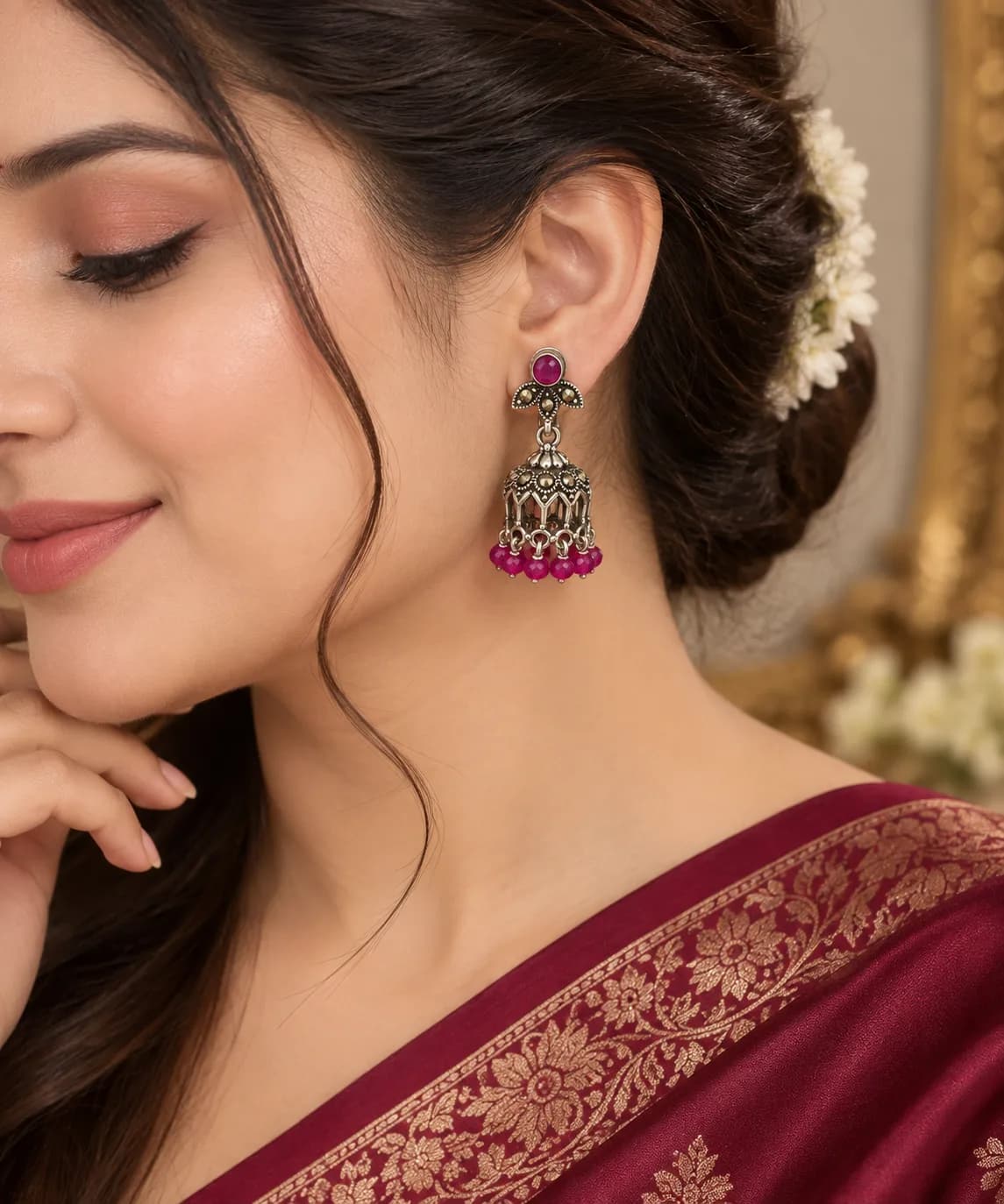 Silver Heritage Earring