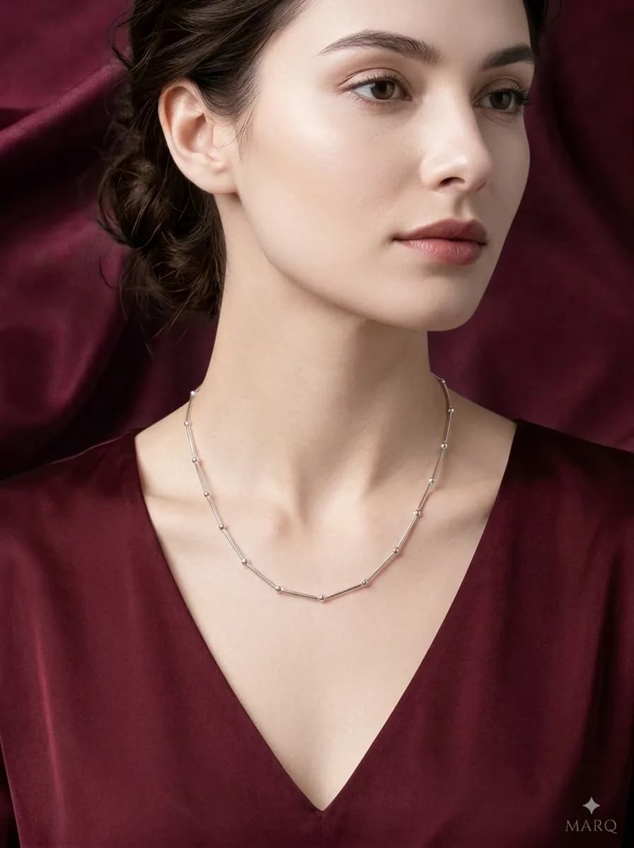 Beaded Bar Chain